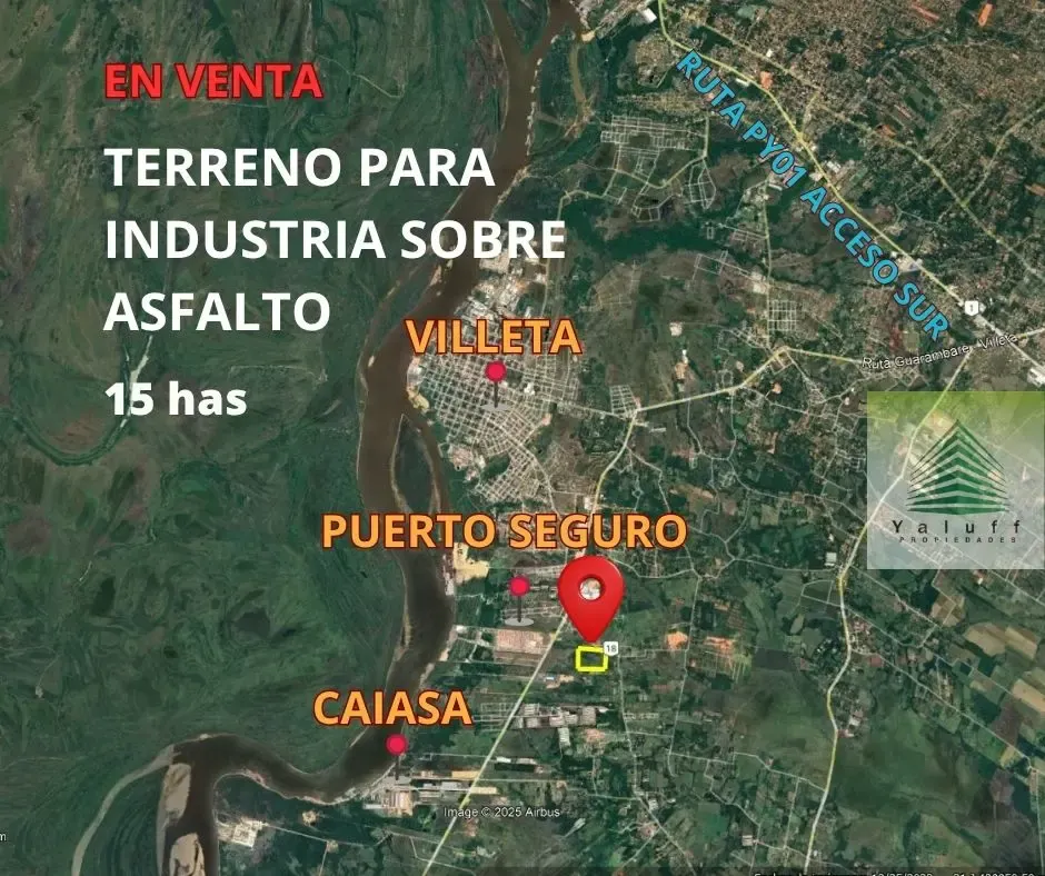 Fazenda à venda de 15 ha em Villeta, Paraguai