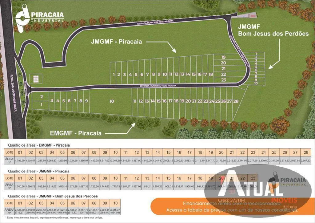 Plot for sale of 2,667 m² in Piracaia, SP, Brazil