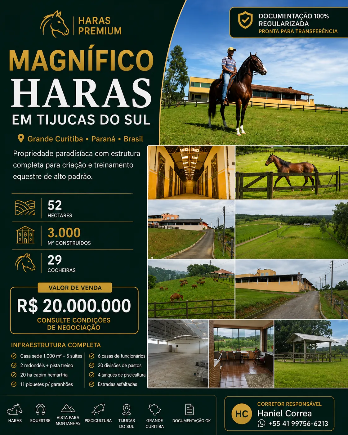 Haras à venda de 52 ha em Tijucas do Sul, PR, Brasil
