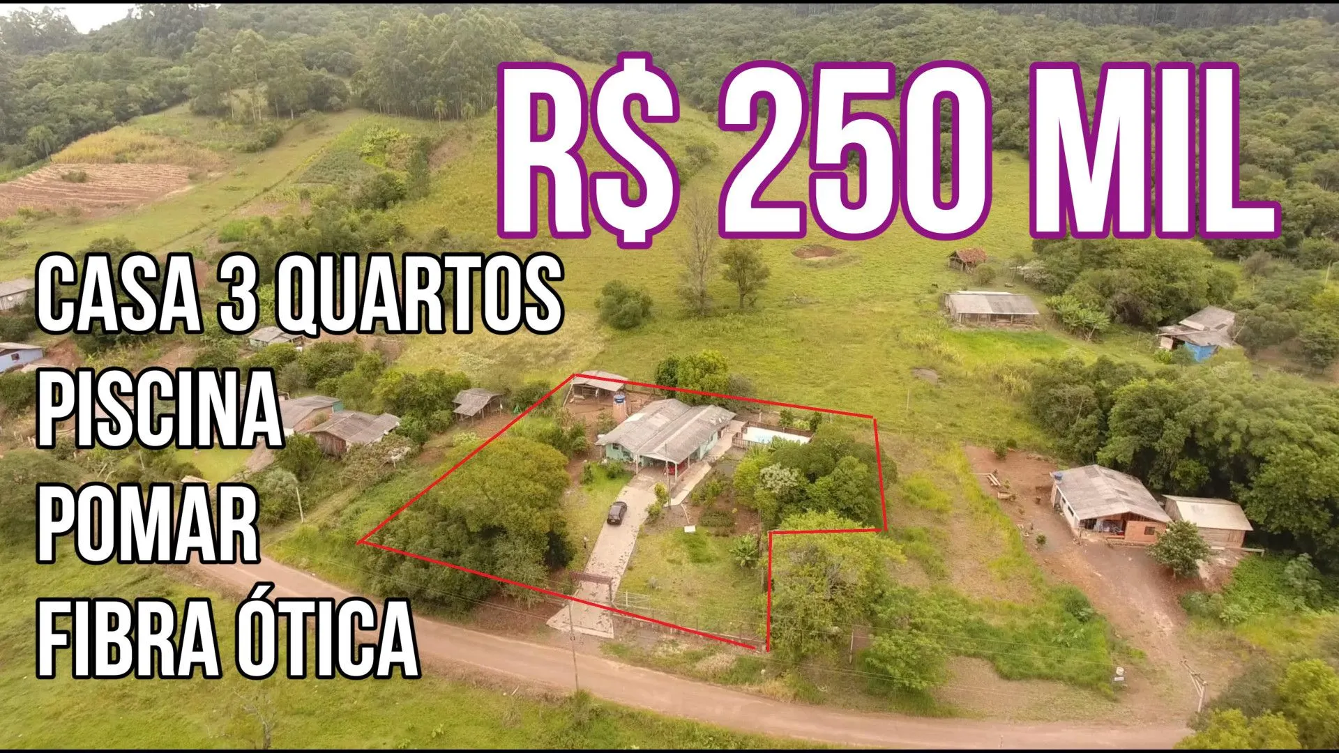 Country home for sale of 1,900 m² in Caraá, RS, Brazil