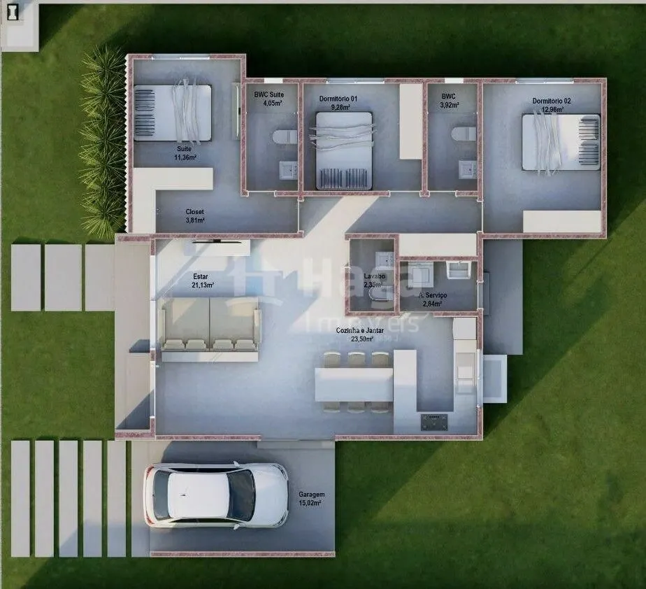 Casa à venda de 123 m² em Guabiruba, SC, Brasil
