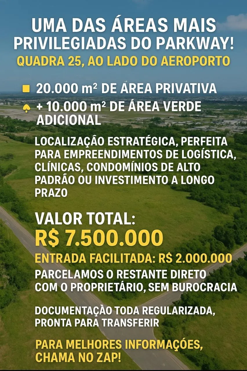 Terreno à venda de 3 ha em Brasília, DF, Brasil