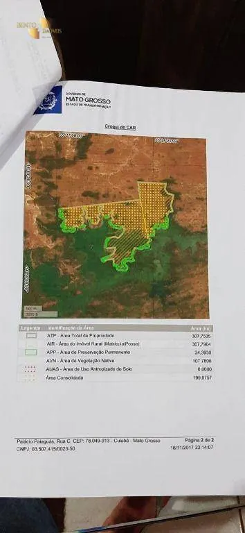 Fazenda à venda de 307 ha em Chapada dos Guimarães, MT, Brasil