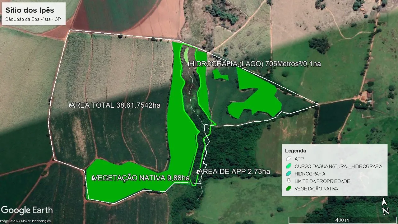 Small farm for sale of 95 acres in São João da Boa Vista, SP, Brazil
