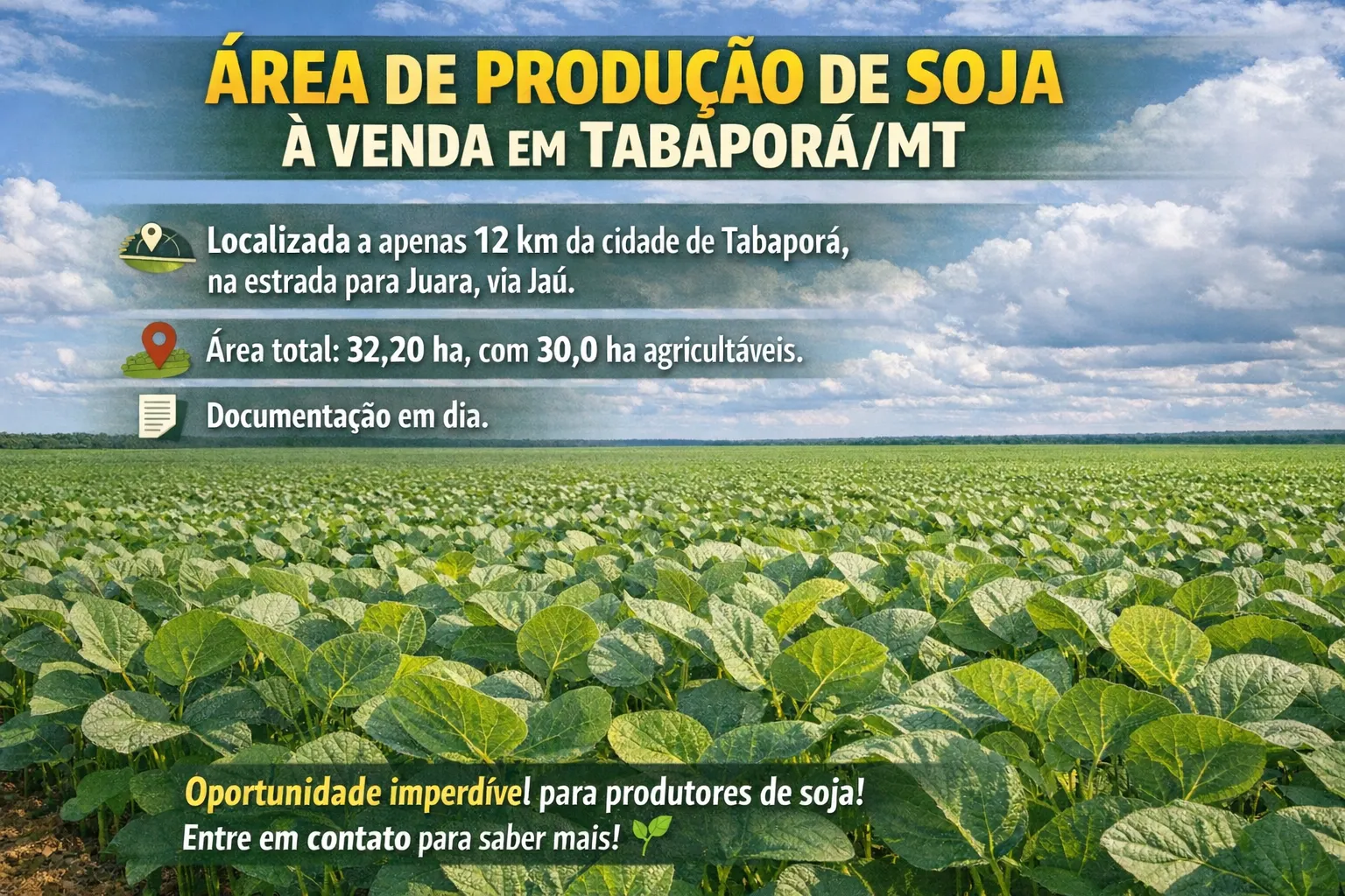Terreno à venda de 32 ha em Tabaporã, MT, Brasil