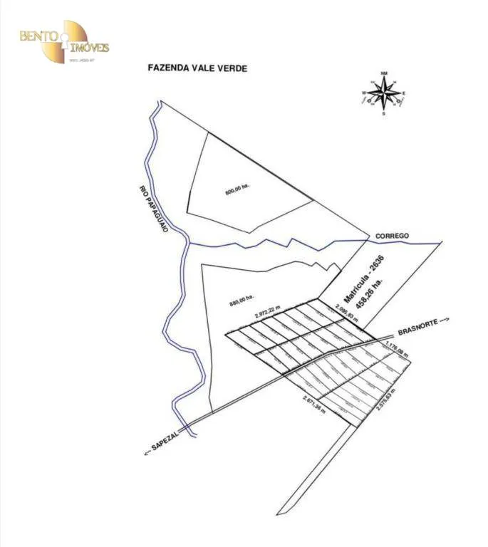 Farm for sale of 11,120 acres in Brasnorte, MT, Brazil