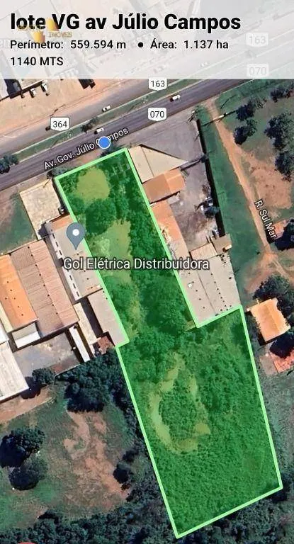 Plot for sale of 3 acres in Várzea Grande, MT, Brazil