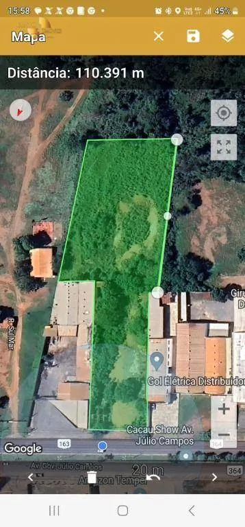 Plot for sale of 3 acres in Várzea Grande, MT, Brazil