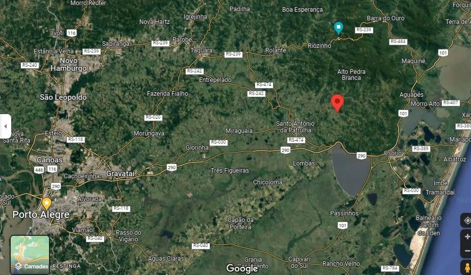 Plot for sale of 3,478 m² in Caraá, RS, Brazil