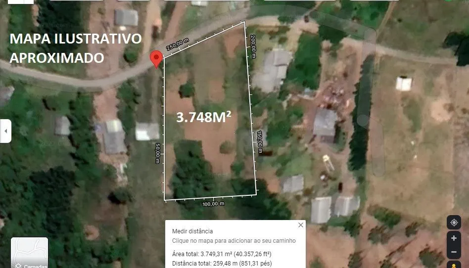 Plot for sale of 3,478 m² in Caraá, RS, Brazil