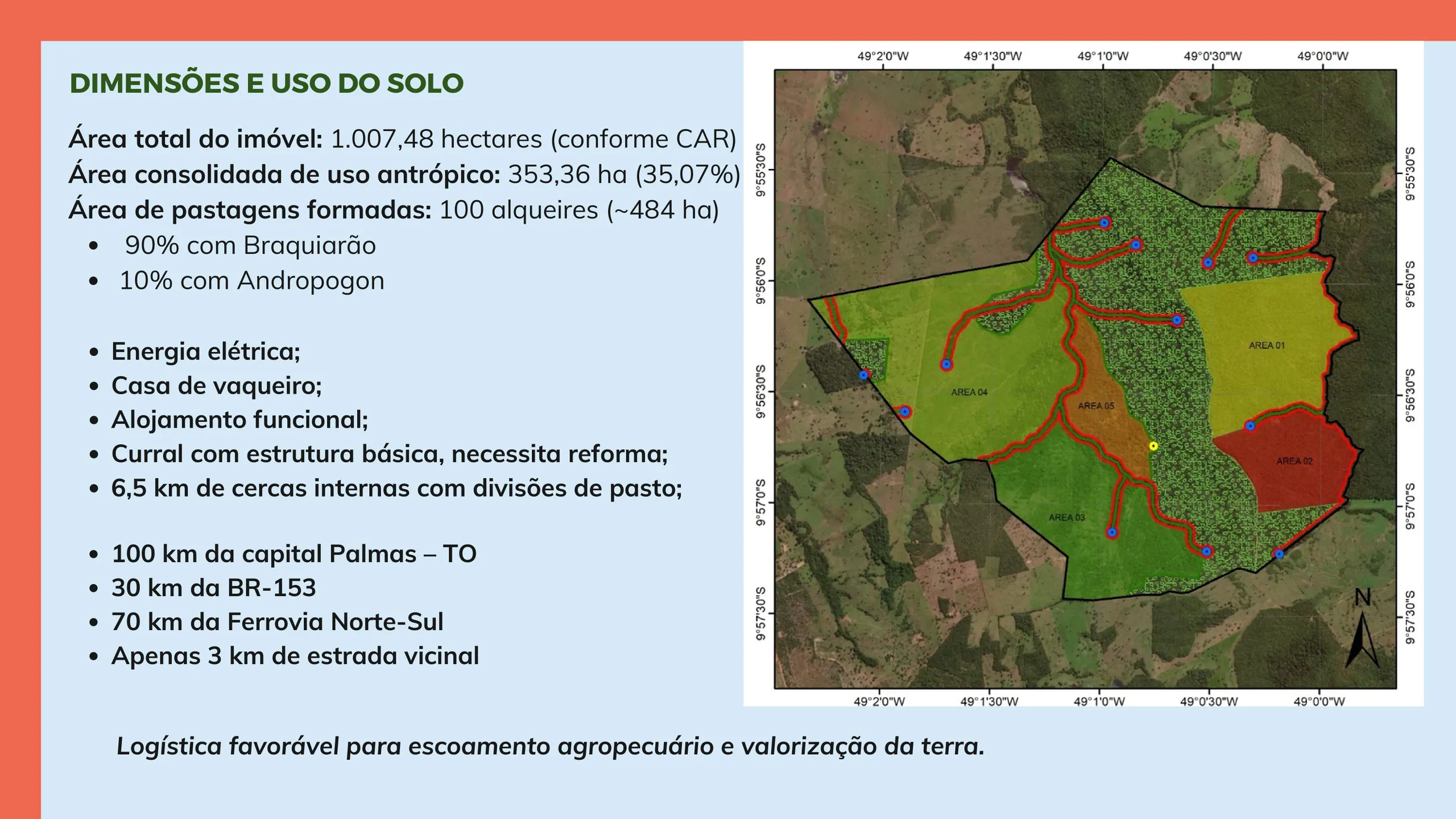 Fazenda à venda de 1.007 ha em Monte Santo do Tocantins, TO, Brasil