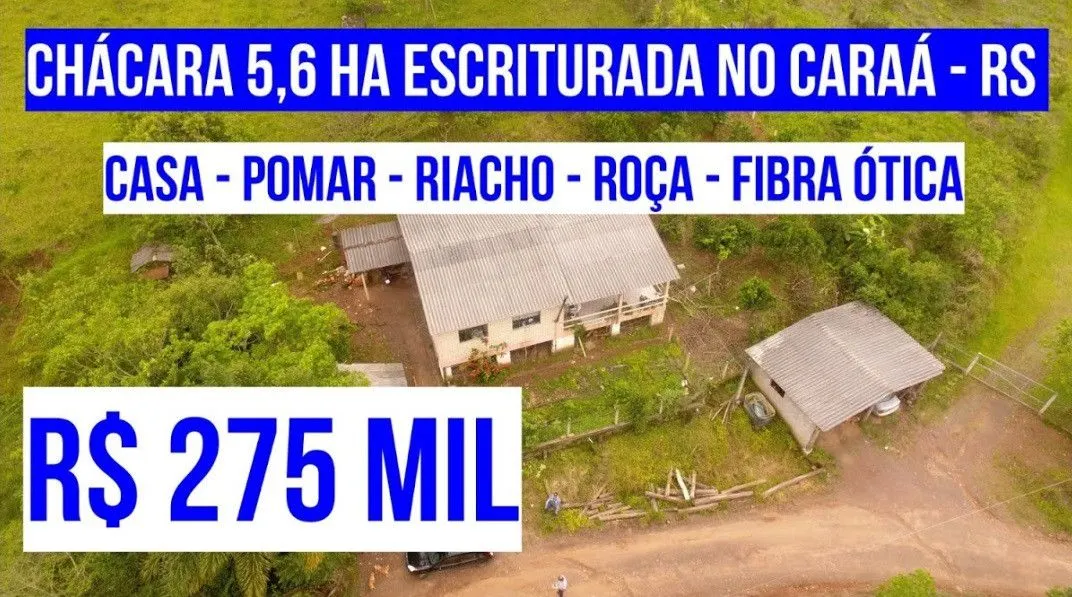 Country home for sale of 14 acres in Caraá, RS, Brazil