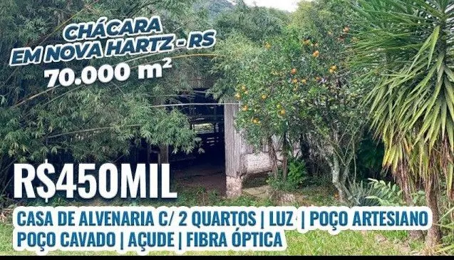Chácara à venda de 7 ha em Nova Hartz, RS, Brasil