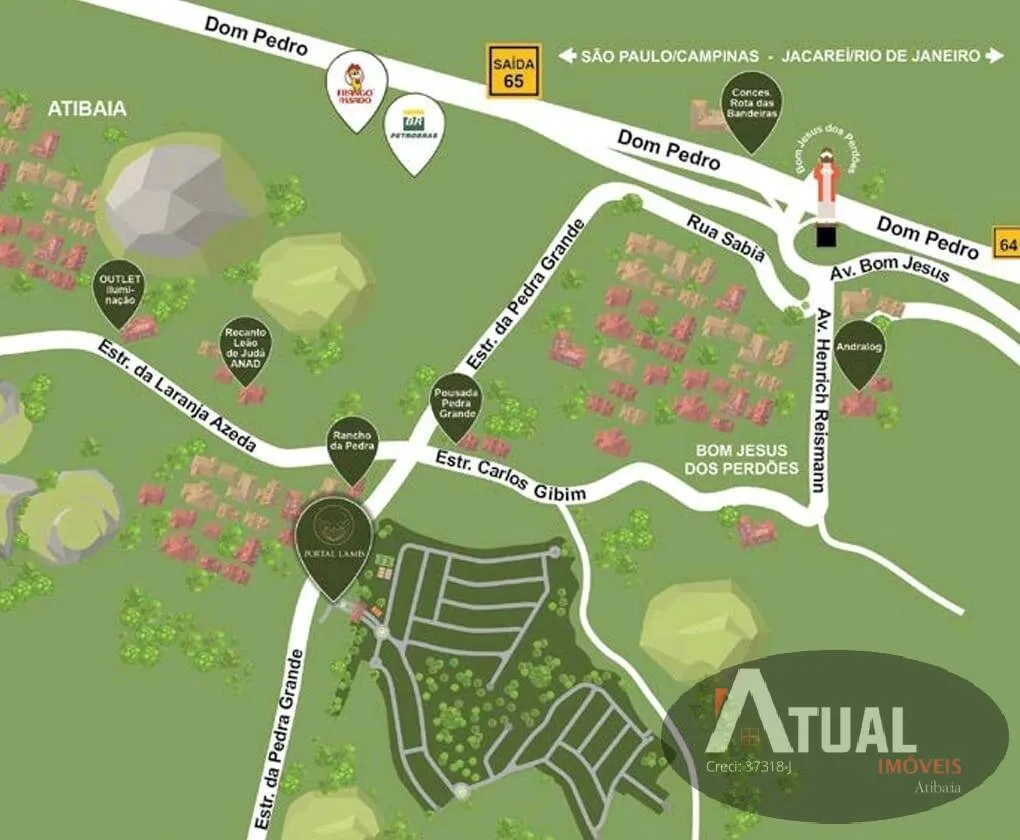 Plot for sale of 741 m² in Atibaia, SP, Brazil