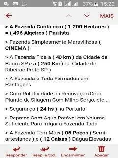 Fazenda à venda de 429 ha em Bauru, SP, Brasil