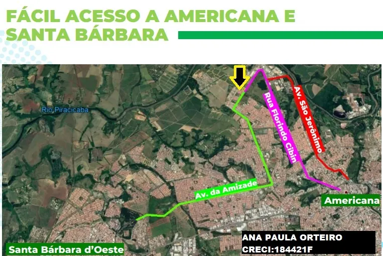 Terreno à venda de 129 m² em Americana, SP, Brasil