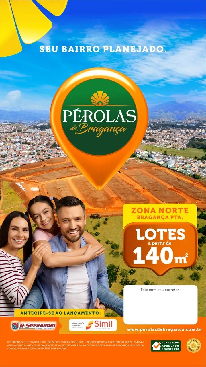 Terreno à venda de 140 m² em Bragança Paulista, SP, Brasil