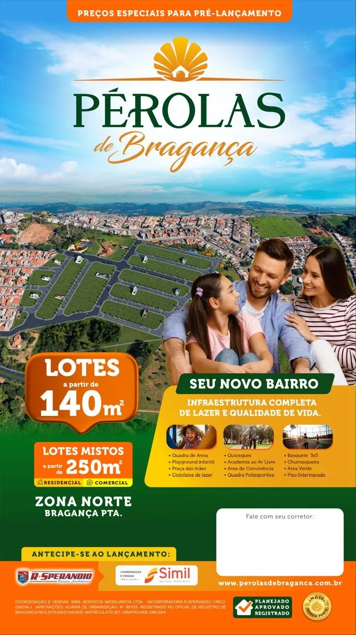 Terreno à venda de 140 m² em Bragança Paulista, SP, Brasil