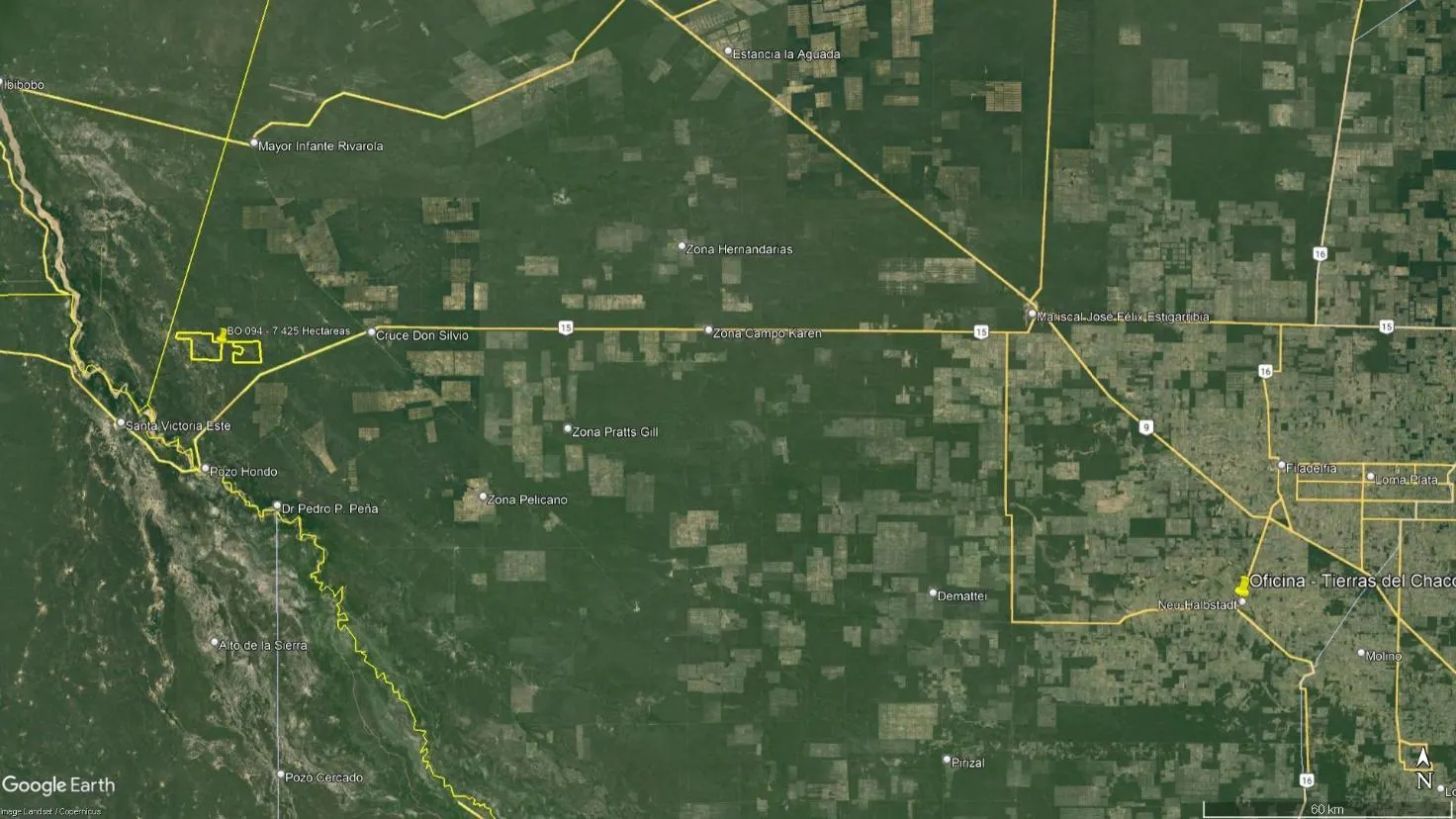 Fazenda à venda de 7.425 ha em Fortín Boquerón, Paraguai