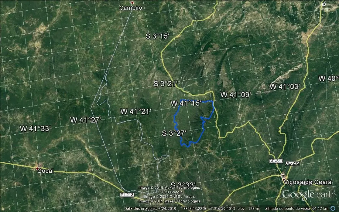 Terreno à venda de 4.100 ha em Viçosa do Ceará, CE, Brasil