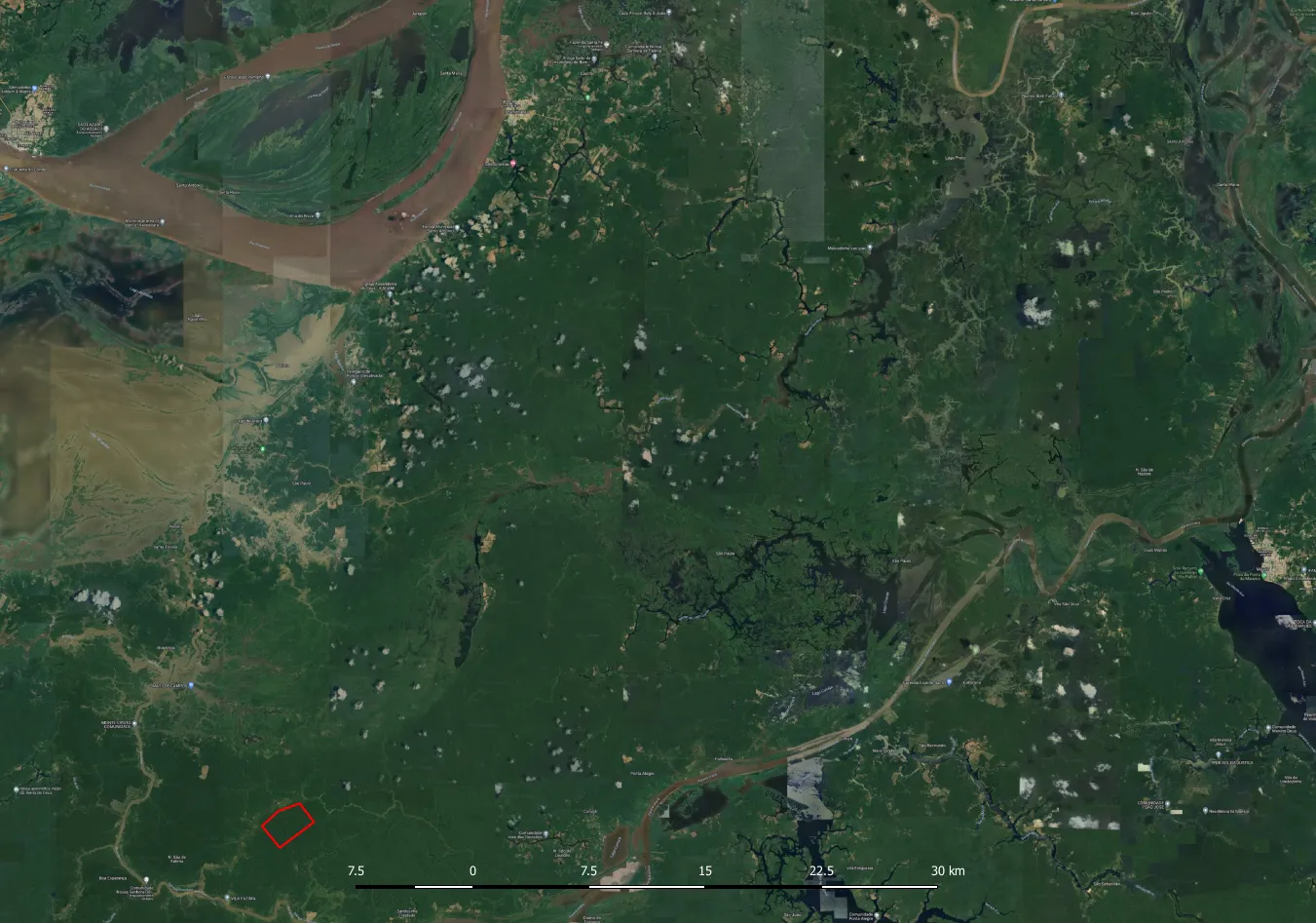 Terreno à venda de 500 ha em Maués, AM, Brasil