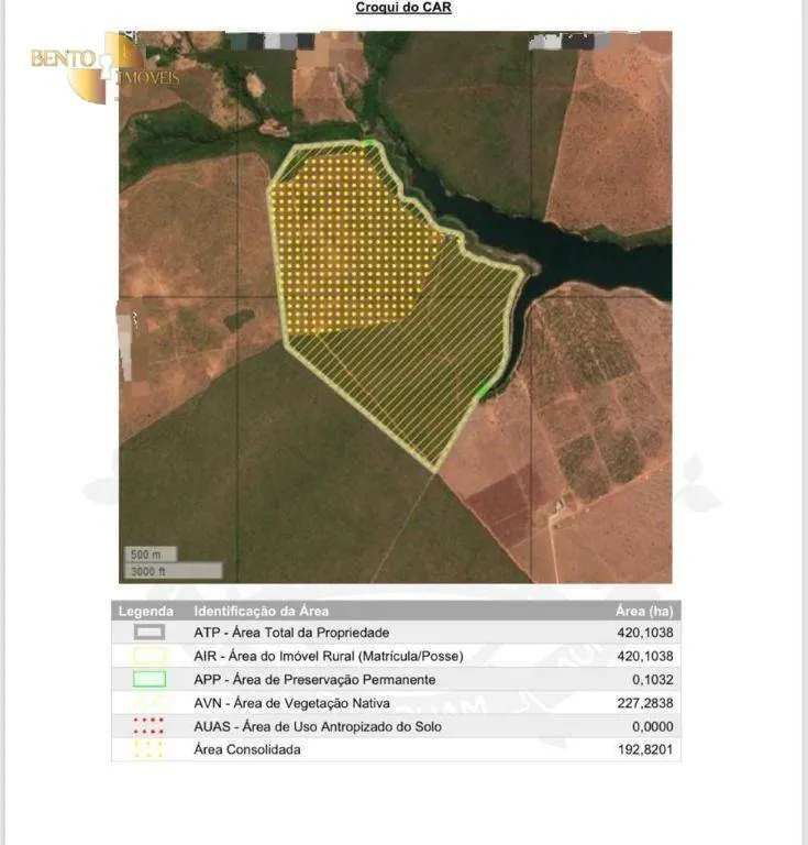 Farm for sale of 3,212 acres in Chapada dos Guimarães, MT, Brazil
