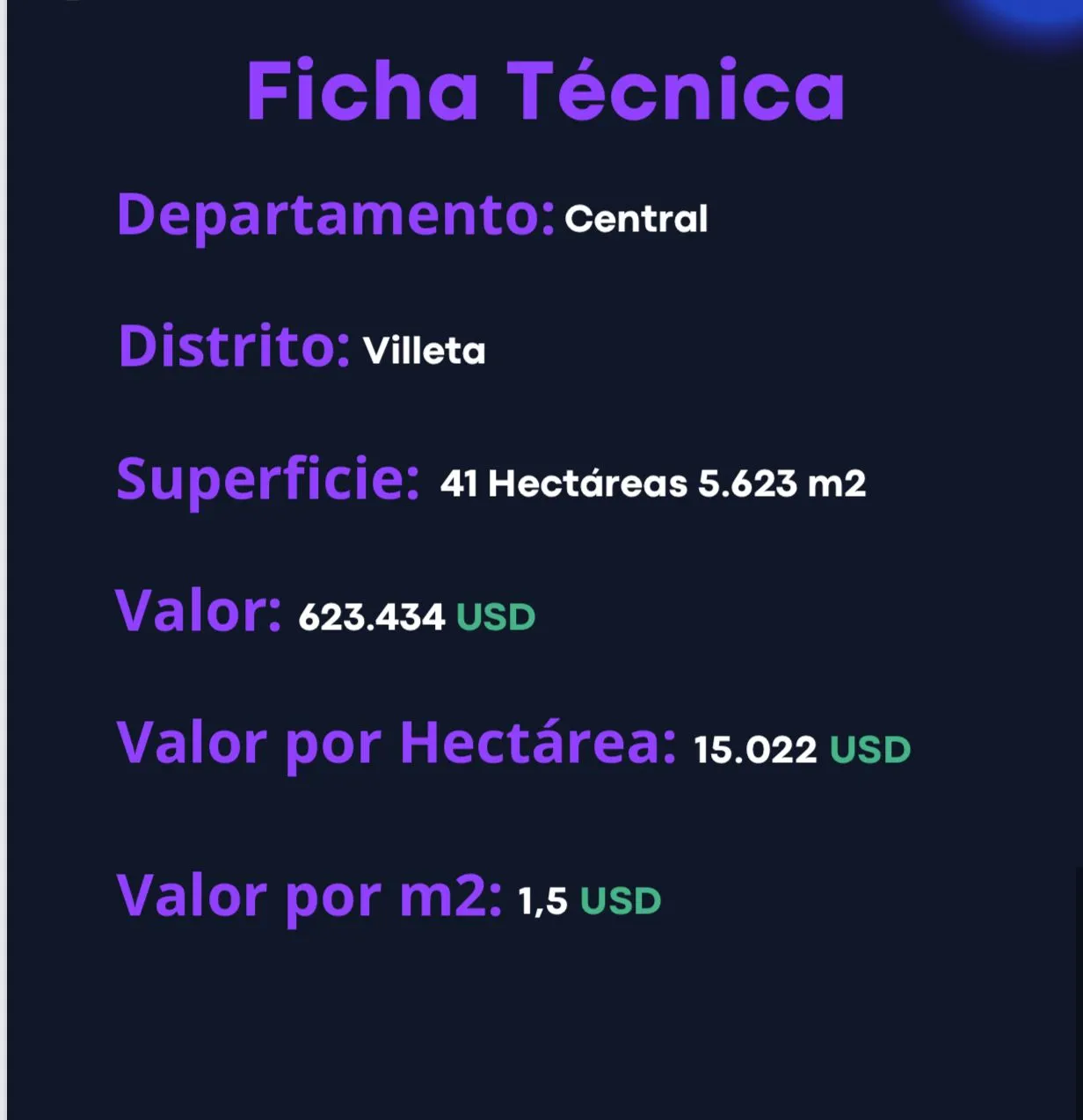 Fazenda à venda de 42 ha em Villeta, Paraguai