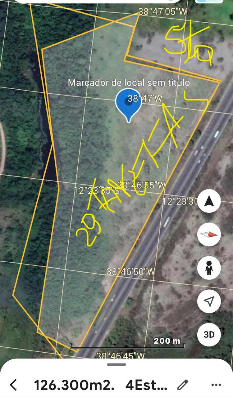 Plot for sale of 25 acres in Amélia Rodrigues, BA, Brazil