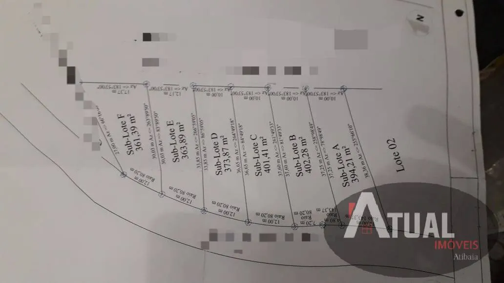 Plot for sale of 380 m² in Atibaia, SP, Brazil