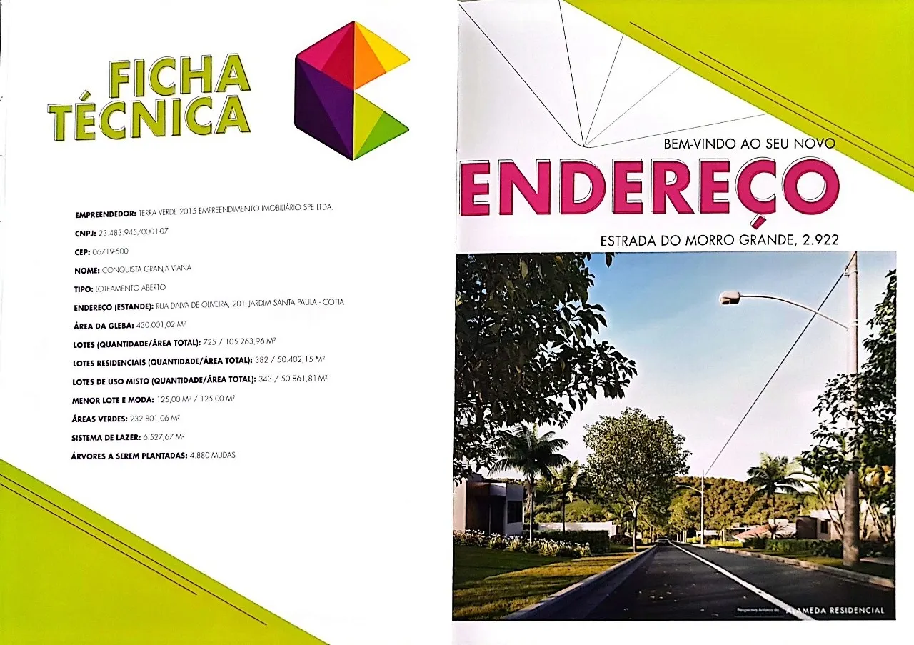 Plot for sale of 125 m² in Cotia, SP, Brazil