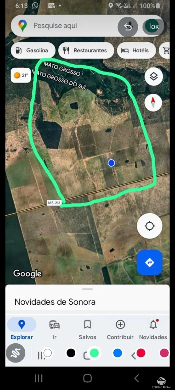 Fazenda à venda de 840 ha em Sonora, MS, Brasil
